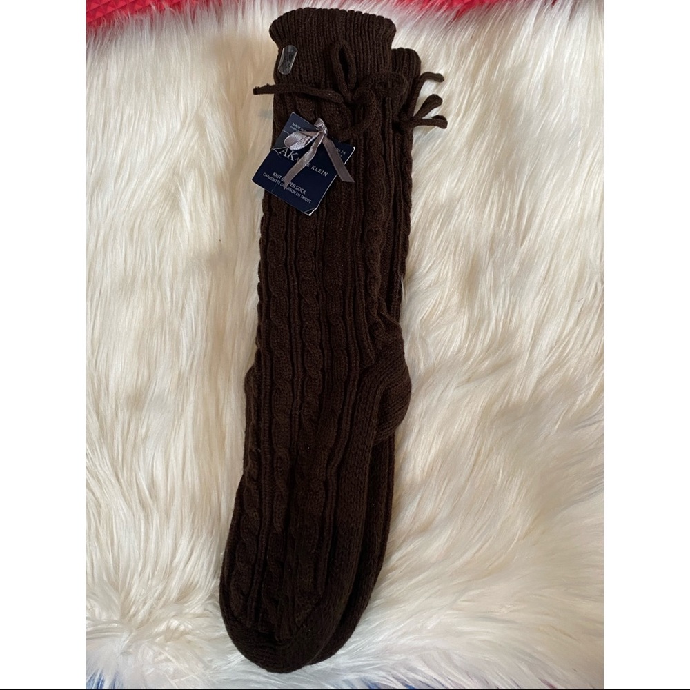 Anne Klein knit slipper sock size S